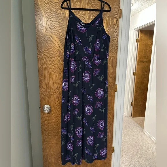 Maurices Black Floral Maxi Dress - Picture 1 of 8